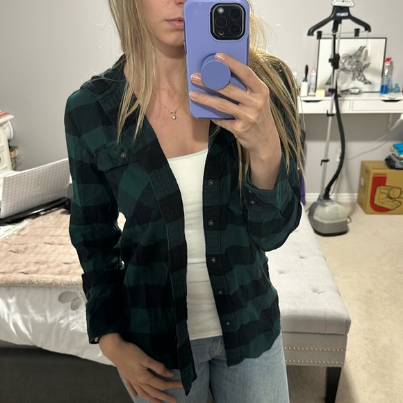 TNA PLAID SHIRT - Picture 1 of 4